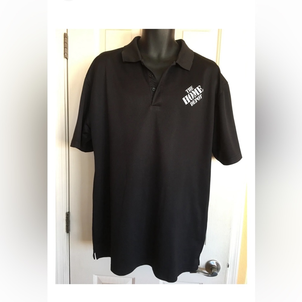 Home Depot Men’s size 2xl black polo work shirts